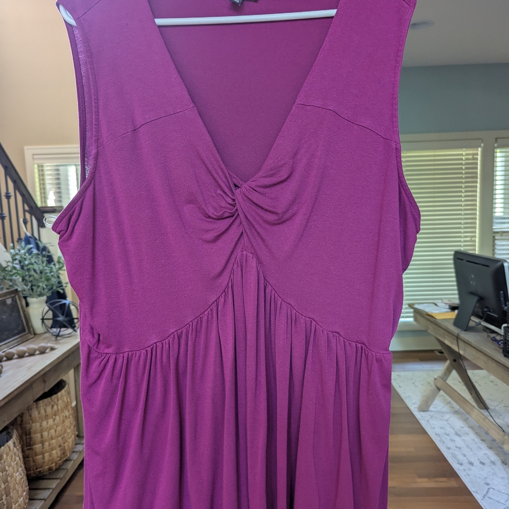 Purple Sleeveless Lane Bryant Shirt